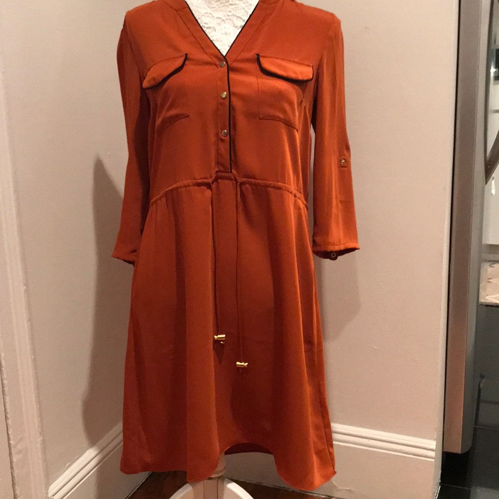 H&M light weight rust colored casual dress